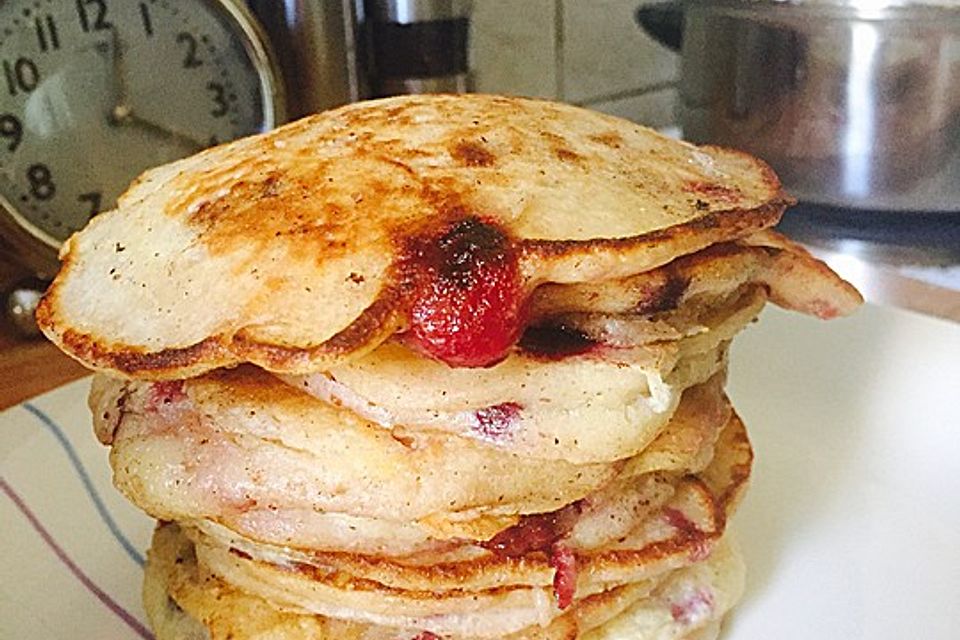 Pancakes mit Blueberries