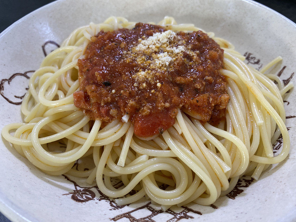 Spaghetti Bolognese mit frischen Tomaten von pepsimaja| Chefkoch