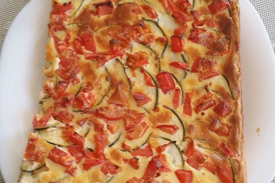 Zucchini - Tomaten - Quiche