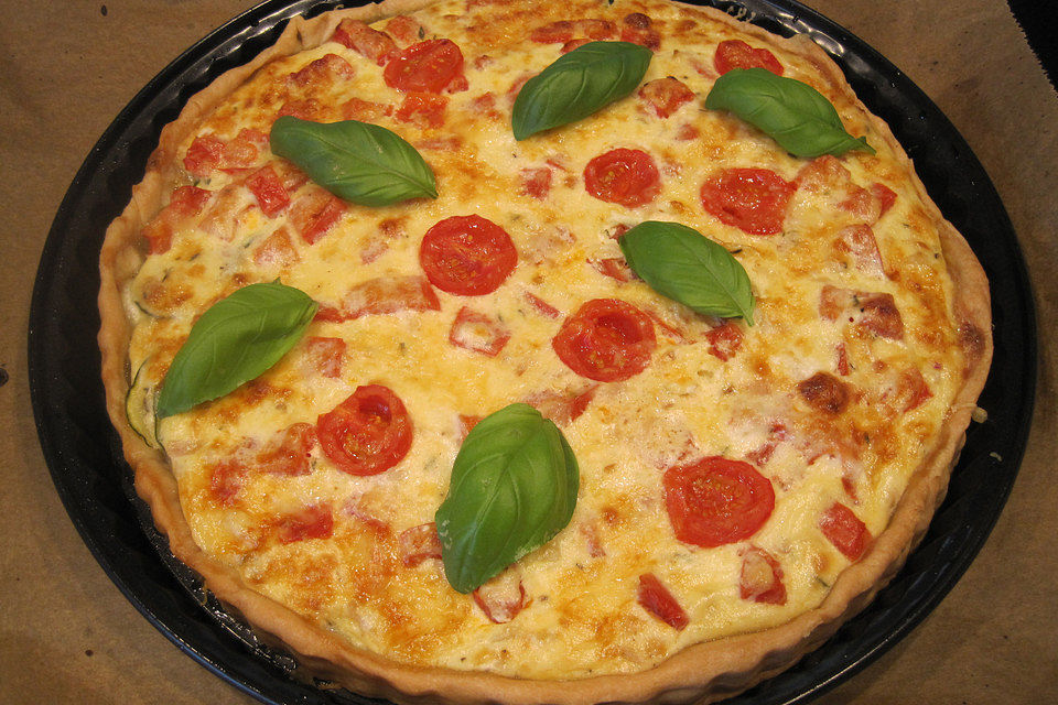 Zucchini - Tomaten - Quiche