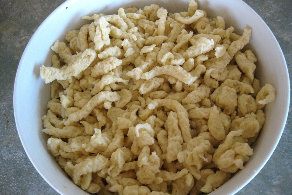 Hausgemachte Eierspätzle