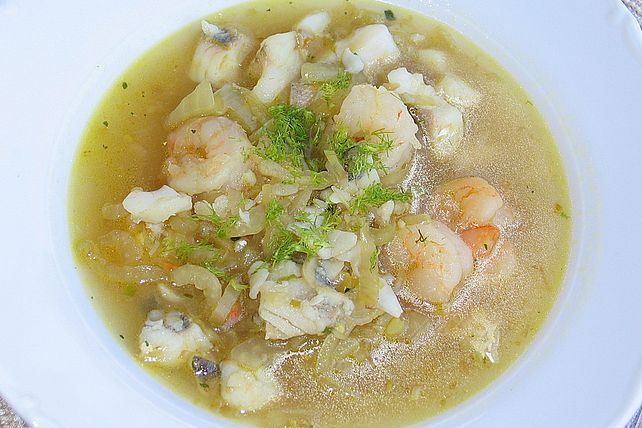 Fischsuppe mit Fenchel und Krabben von Mayflower| Chefkoch