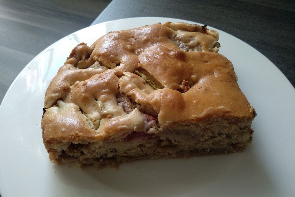 Rhabarber - Bananen - Kuchen