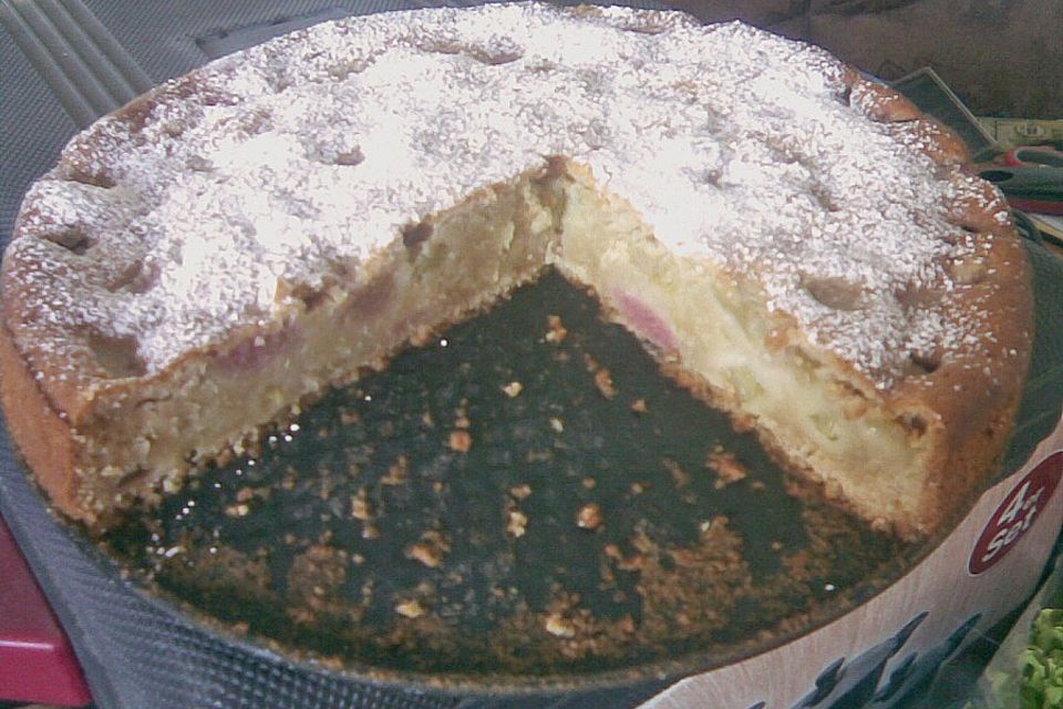 Rhabarber - Bananen - Kuchen