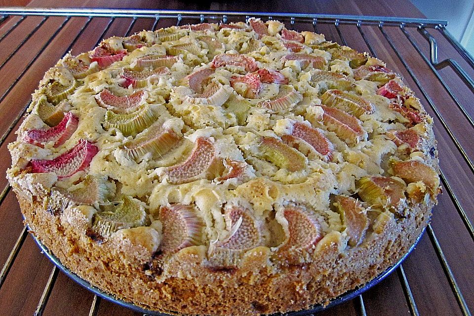 Rhabarber - Bananen - Kuchen