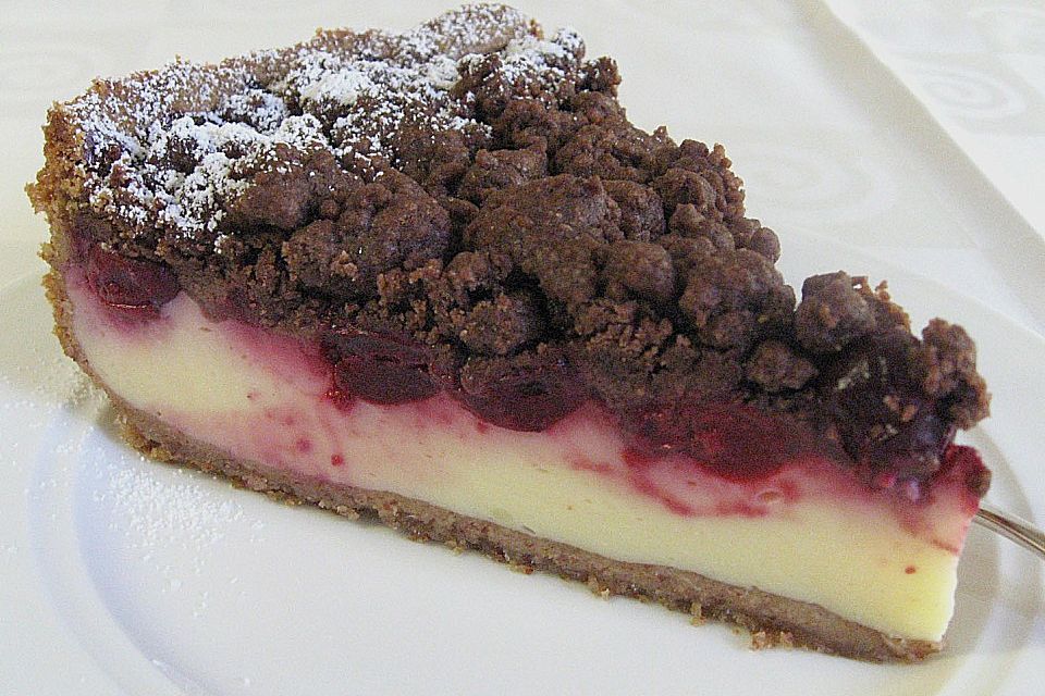 Kirsch - Pudding - Streuselkuchen