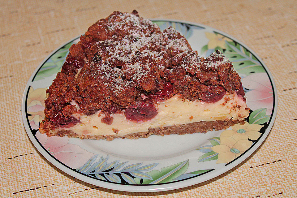 Kirsch - Pudding - Streuselkuchen