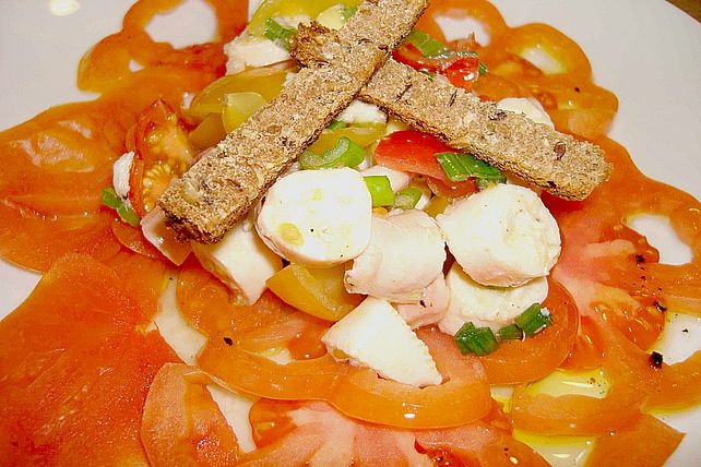 Geschmolzenes Ochsenherz - Carpaccio mit Pulposalat und Vanille ...