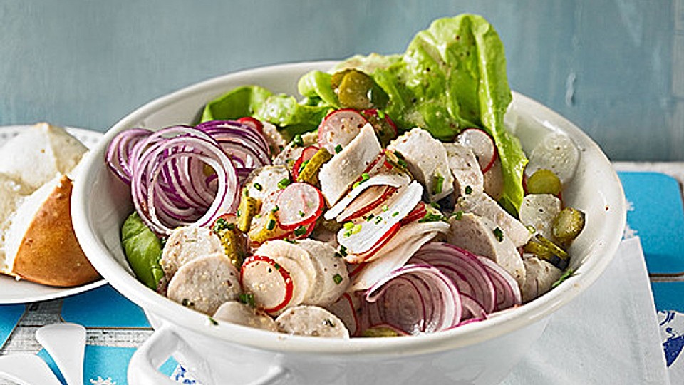 Rettich-Weißwurst-Salat