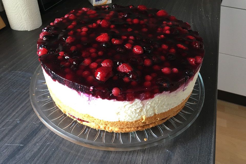 Milchreistorte mit Himbeeren Milchreistorte mit Himbeeren