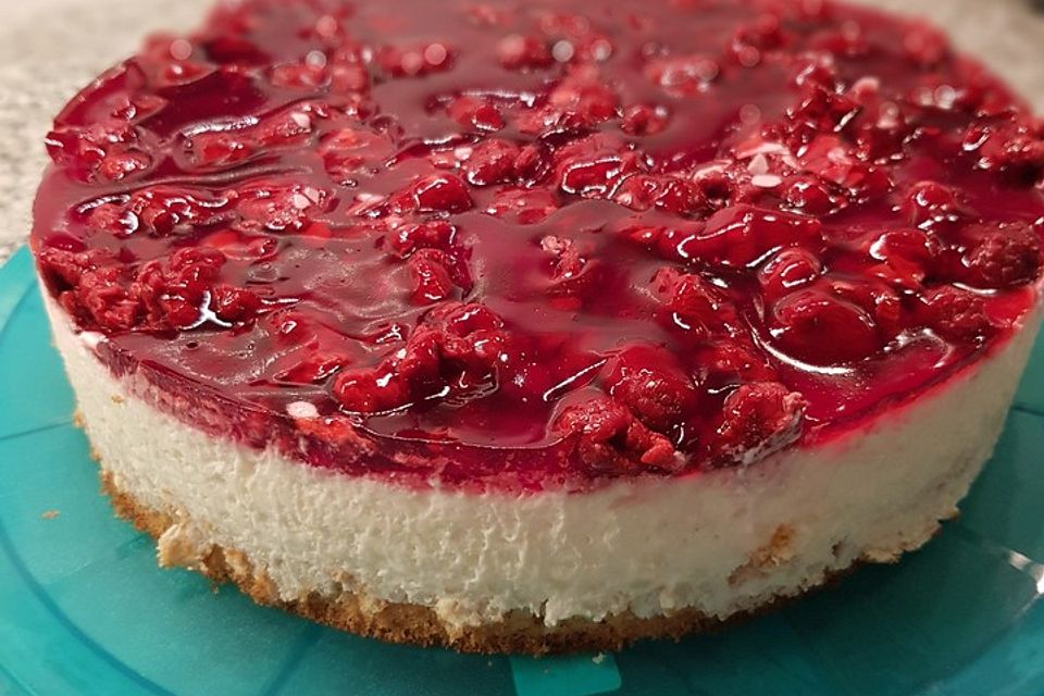 Milchreistorte mit Himbeeren Milchreistorte mit Himbeeren