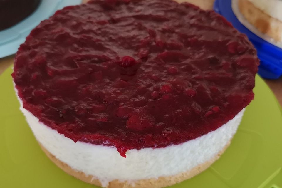 Milchreistorte mit Himbeeren Milchreistorte mit Himbeeren