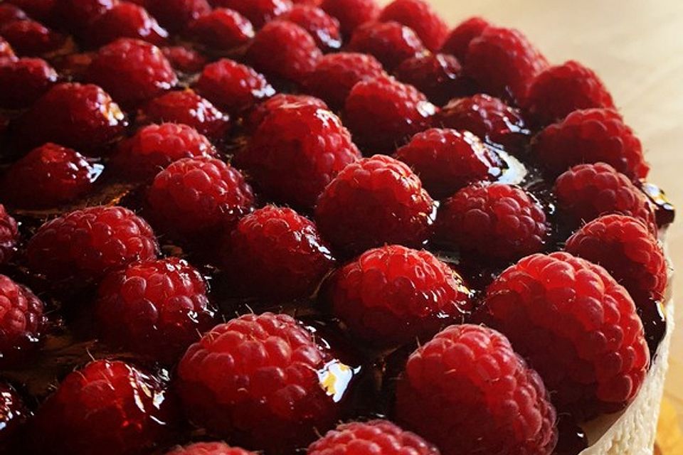 Milchreistorte mit Himbeeren Milchreistorte mit Himbeeren