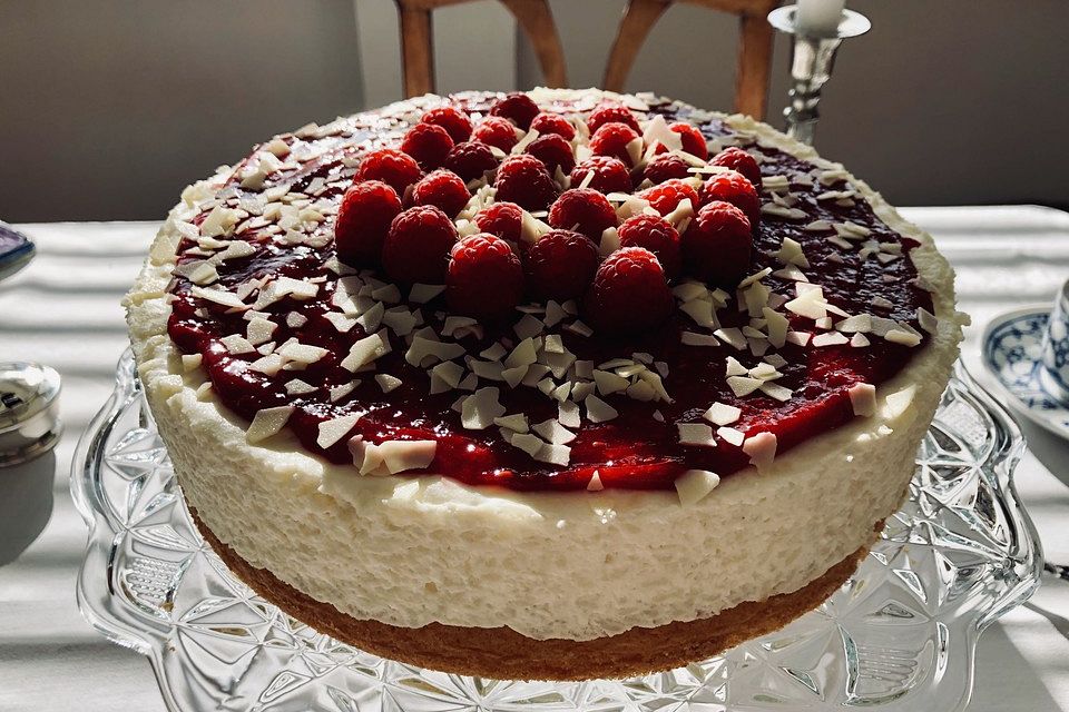 Milchreistorte mit Himbeeren Milchreistorte mit Himbeeren