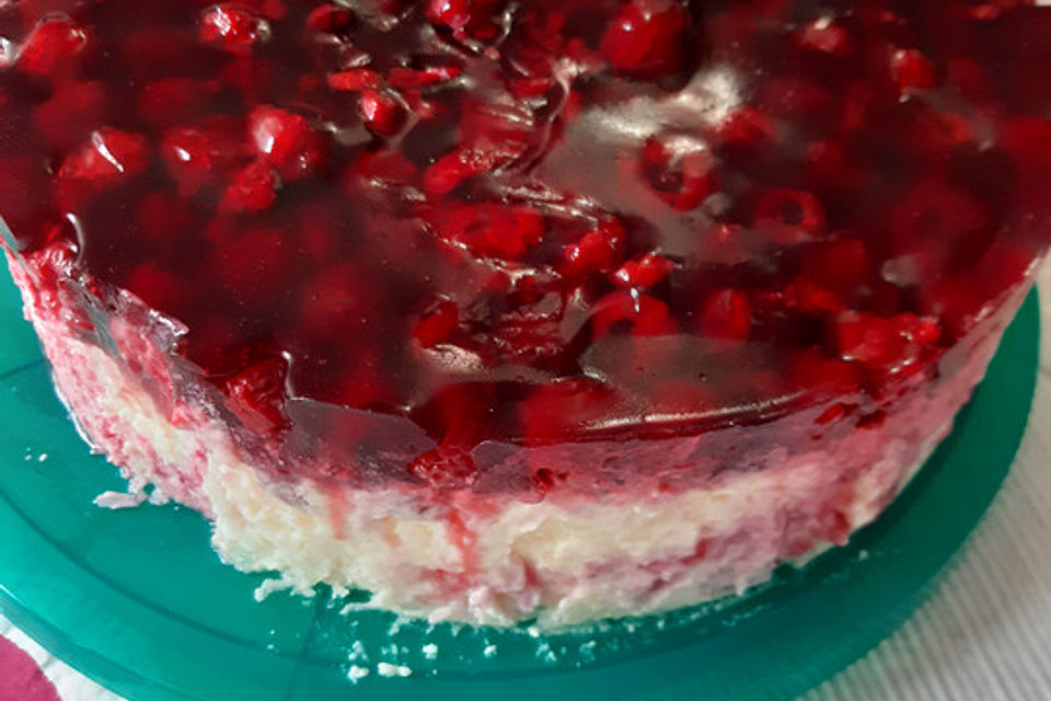 Milchreistorte mit Himbeeren Milchreistorte mit Himbeeren