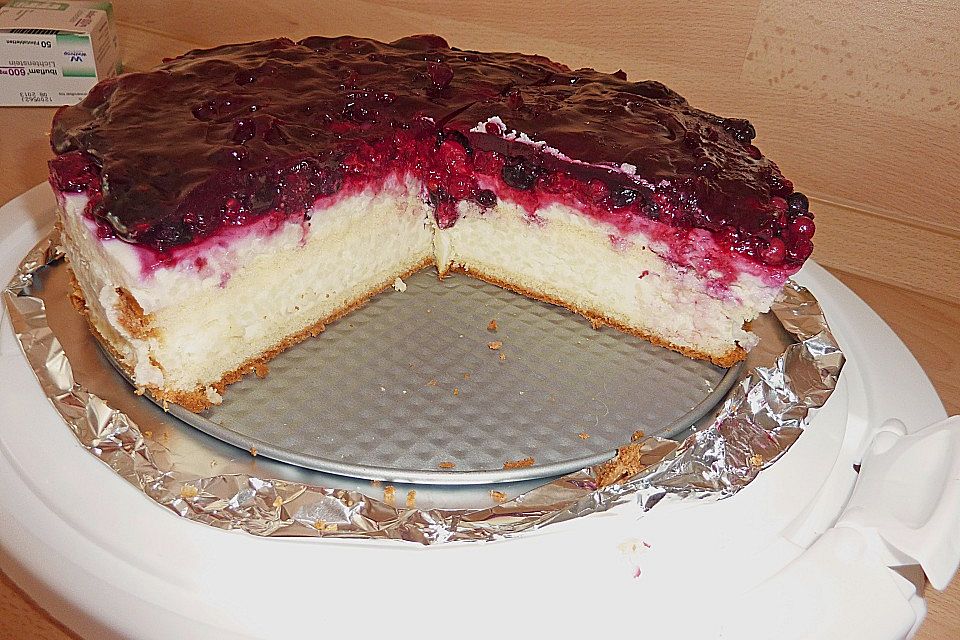 Milchreistorte mit Himbeeren Milchreistorte mit Himbeeren