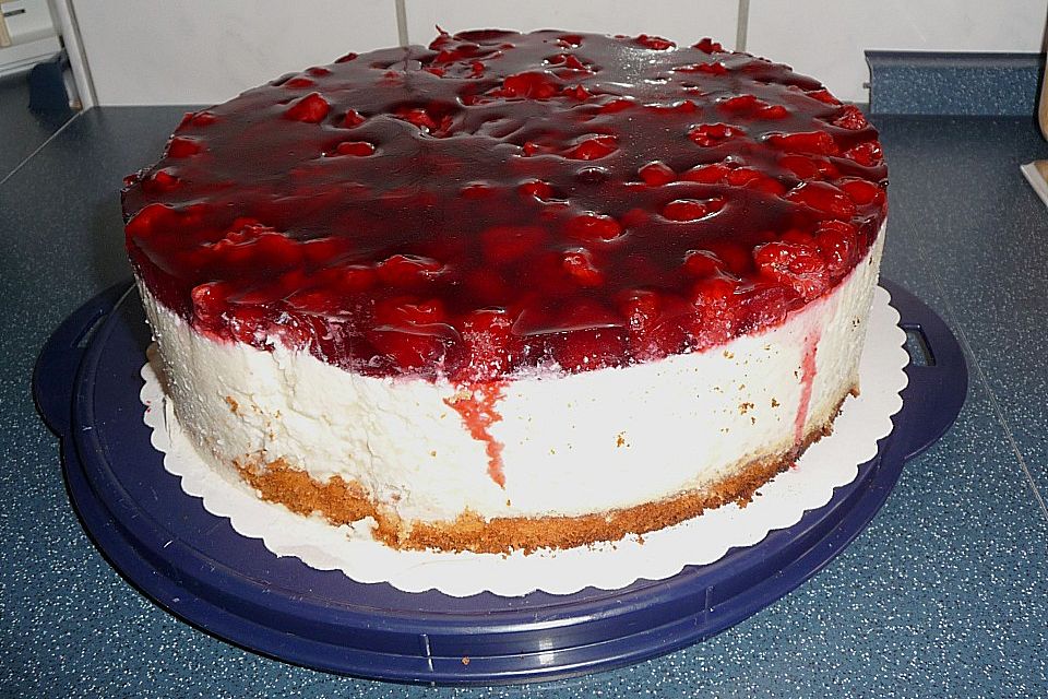 Milchreistorte mit Himbeeren Milchreistorte mit Himbeeren