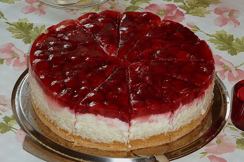 Milchreistorte mit Himbeeren Milchreistorte mit Himbeeren