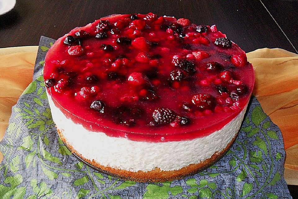 Milchreistorte mit Himbeeren Milchreistorte mit Himbeeren