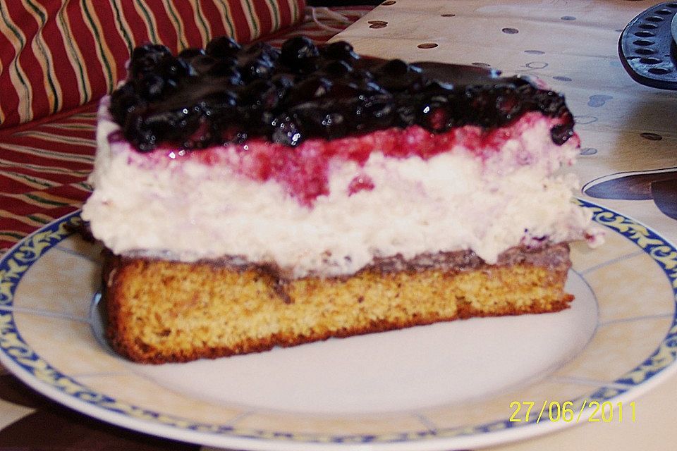 Milchreistorte mit Himbeeren Milchreistorte mit Himbeeren