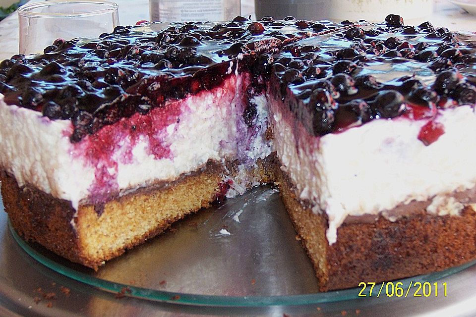 Milchreistorte mit Himbeeren Milchreistorte mit Himbeeren