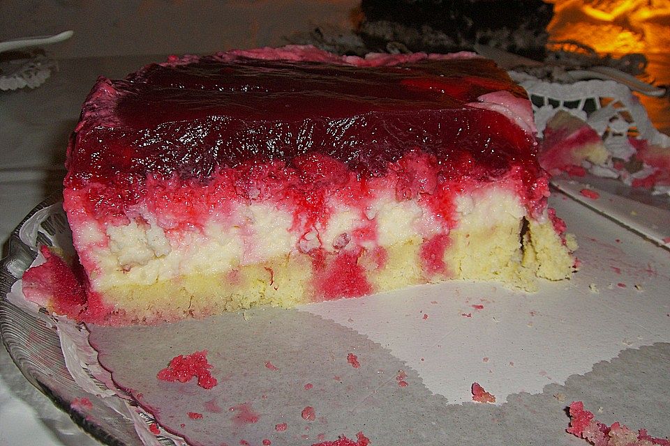 Milchreistorte mit Himbeeren Milchreistorte mit Himbeeren