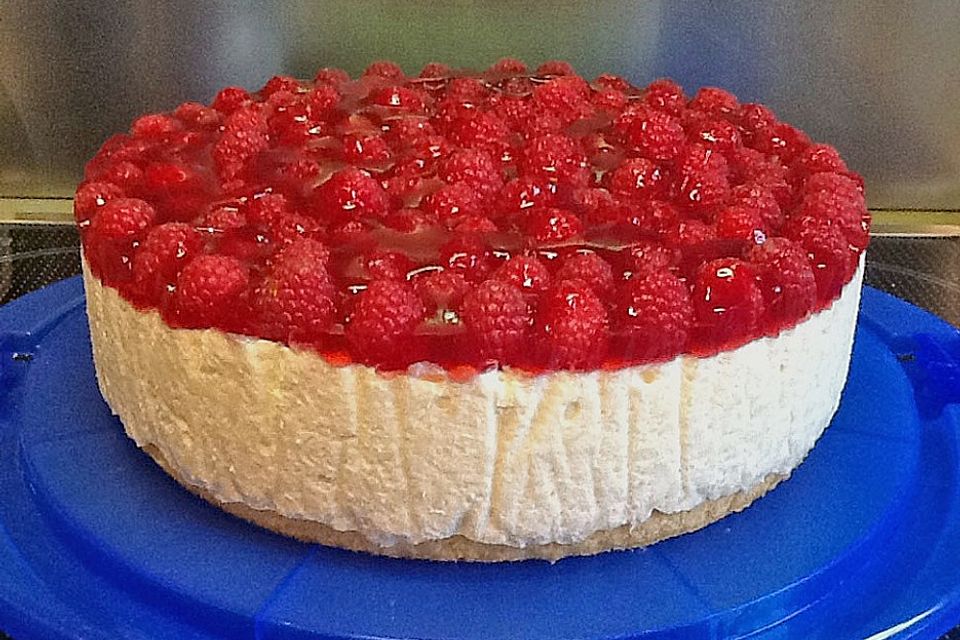 Milchreistorte mit Himbeeren Milchreistorte mit Himbeeren