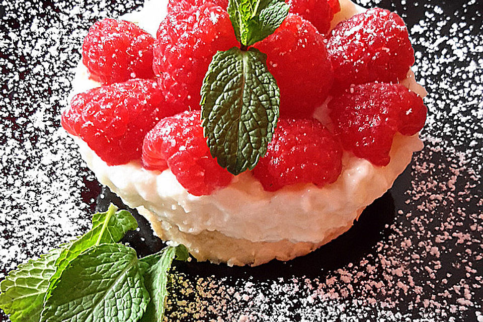 Milchreistorte mit Himbeeren Milchreistorte mit Himbeeren