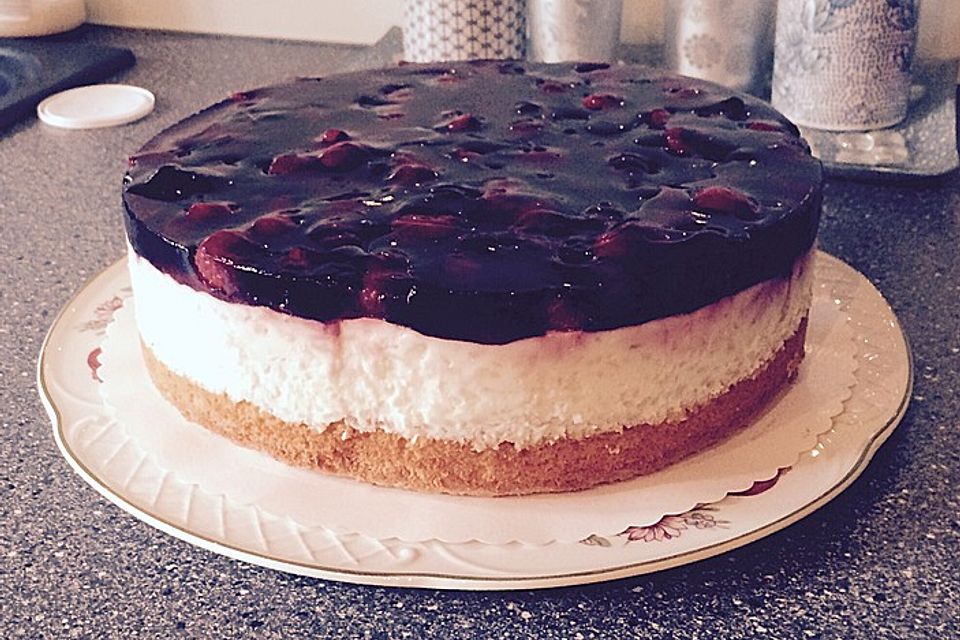 Milchreistorte mit Himbeeren Milchreistorte mit Himbeeren