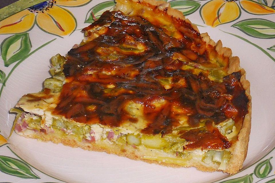 Spargel - Schinken - Quiche