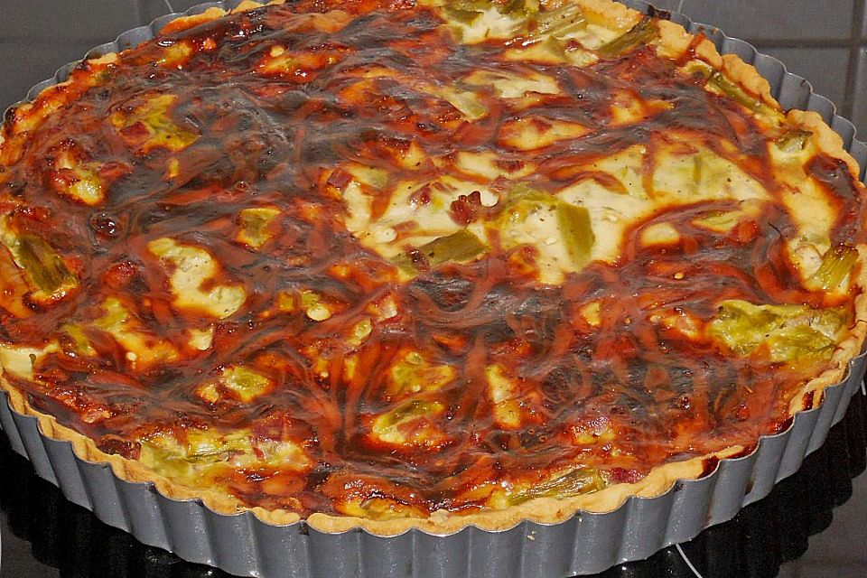 Spargel - Schinken - Quiche