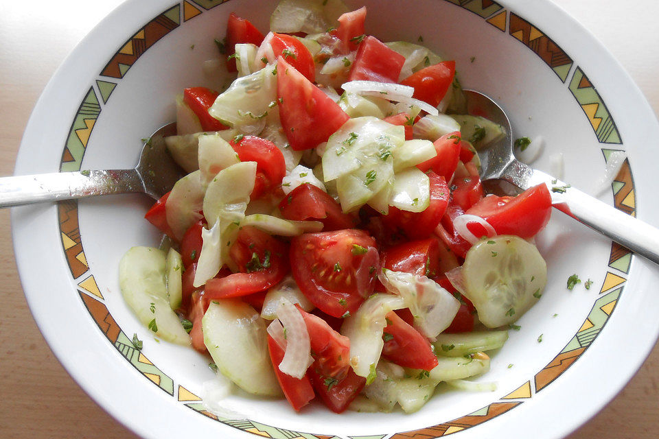 Tomaten - Gurken - Salat