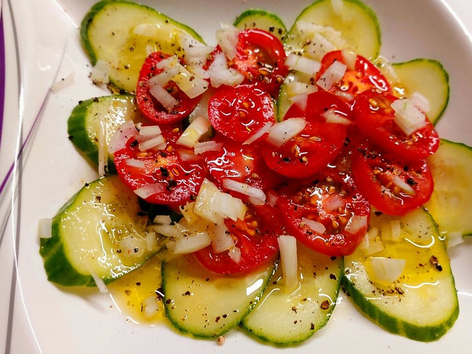 Tomaten - Gurken - Salat von natursuesse | Chefkoch