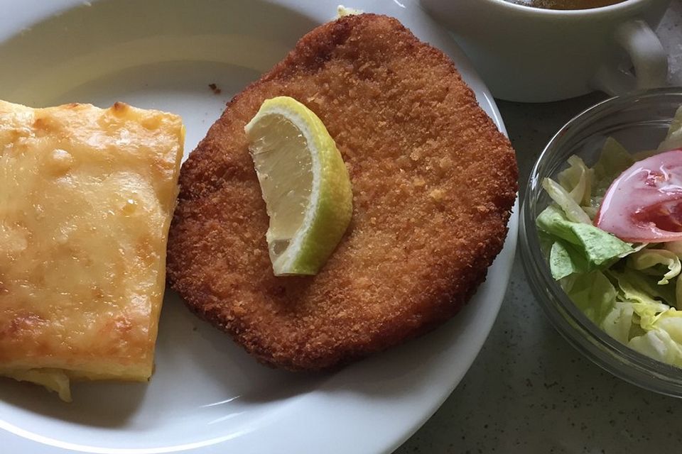 Zitronen-Schnitzel mit Parmesanpanade