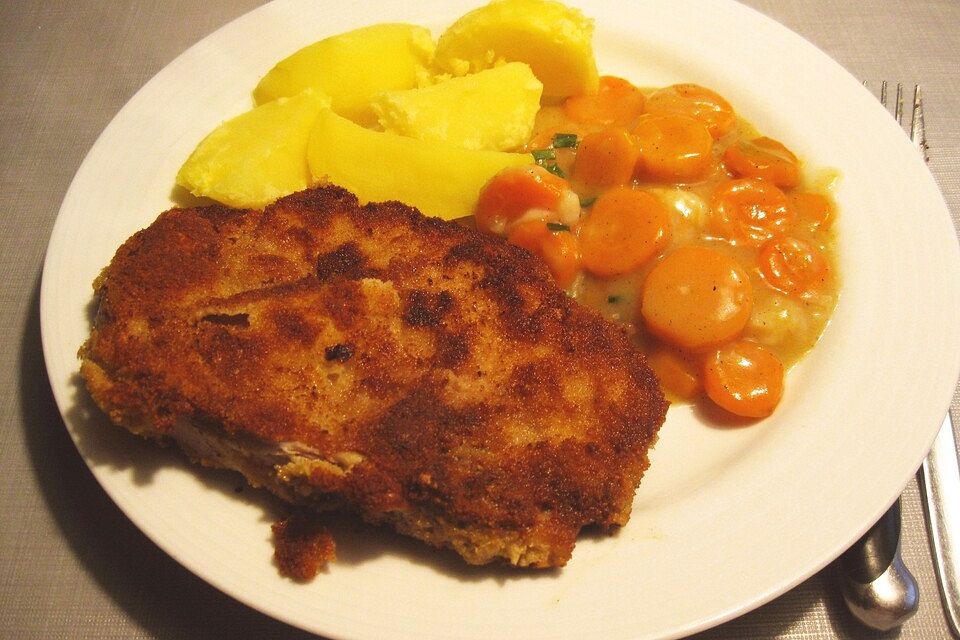 Zitronen-Schnitzel mit Parmesanpanade