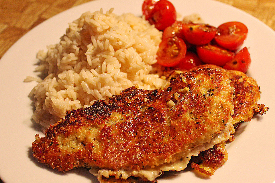 Zitronen-Schnitzel mit Parmesanpanade