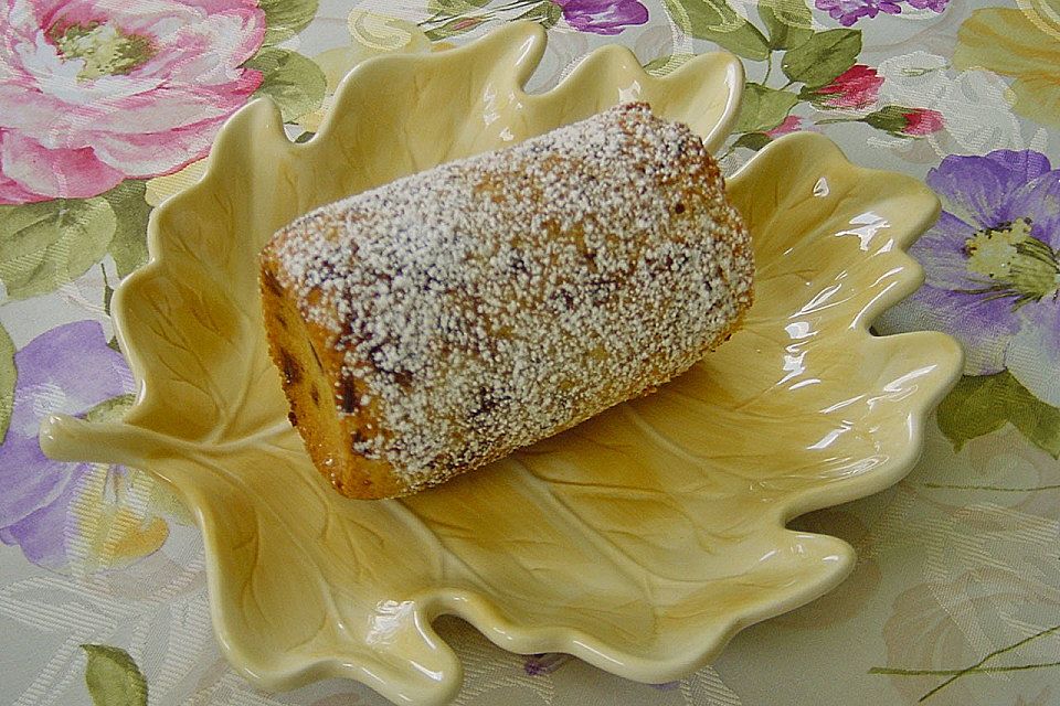 Butter - Vanille - Haselnuss - Kuchen im Glas mit Schokotröpfchen