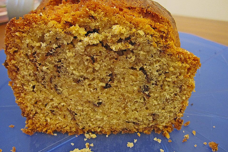 Butter - Vanille - Haselnuss - Kuchen im Glas mit Schokotröpfchen