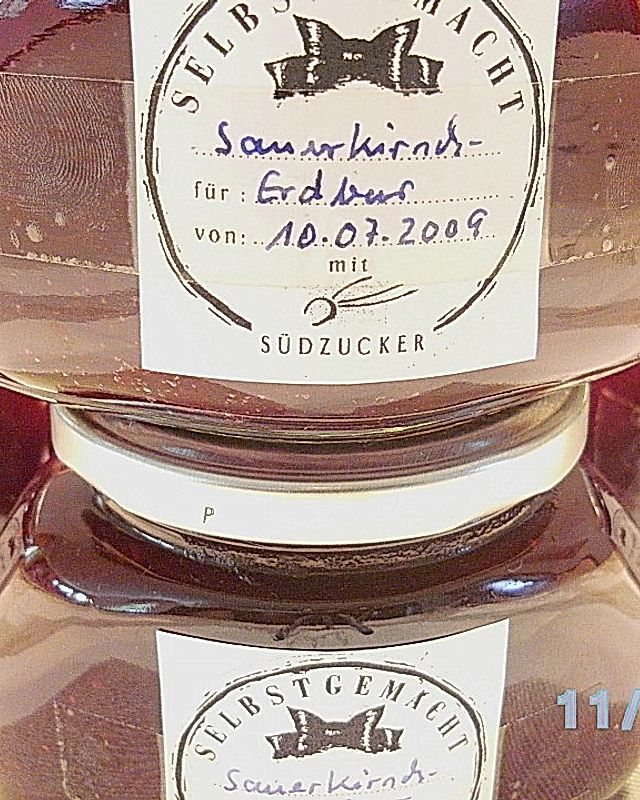 Sauerkirsch - Erdbeer - Marmelade