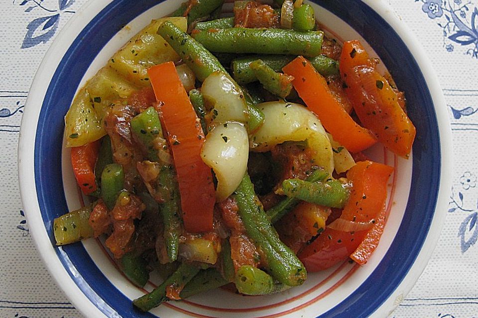 Pfiffiges Bohnen - Paprika - Gemüse