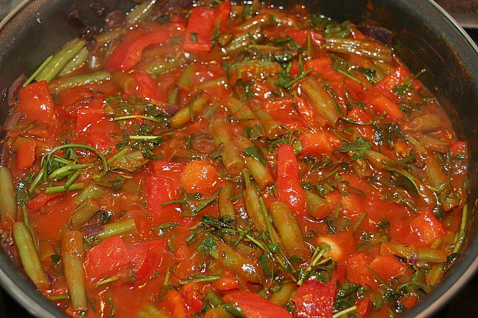 Pfiffiges Bohnen - Paprika - Gemüse