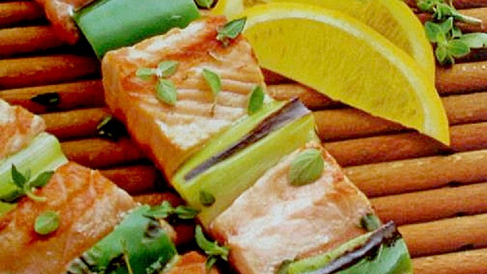 Gegrillte Lachsspieße von Lucy-Love