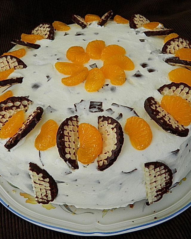 Mandarinen - Schokokuss - Torte