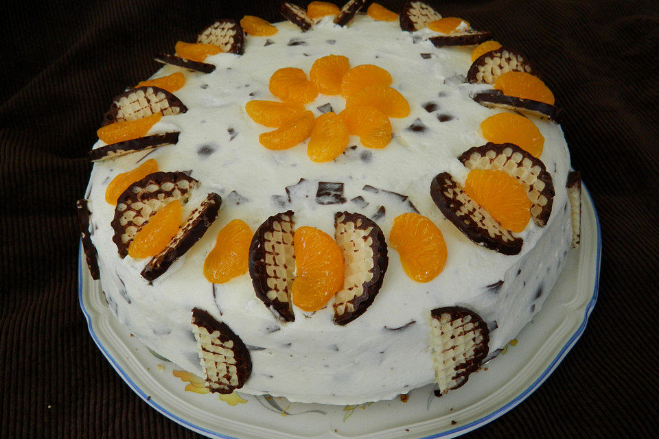 Mandarinen - Schokokuss - Torte