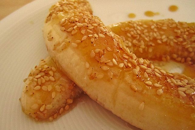 Gebackene Banane mit Honig und Sesam| Chefkoch