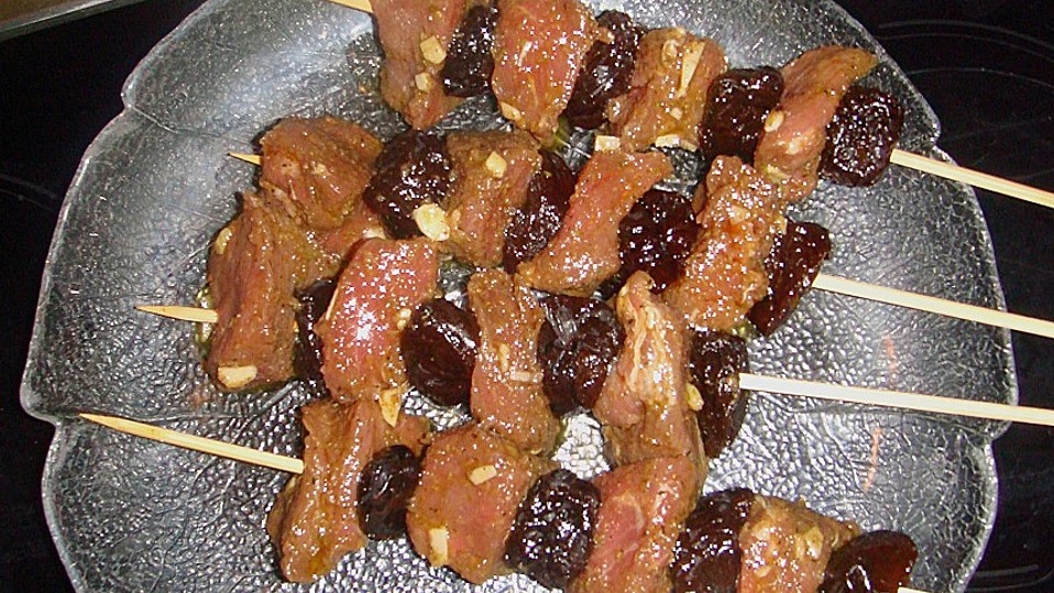 Lammspießchen mit Dörrpflaumen von Happiness