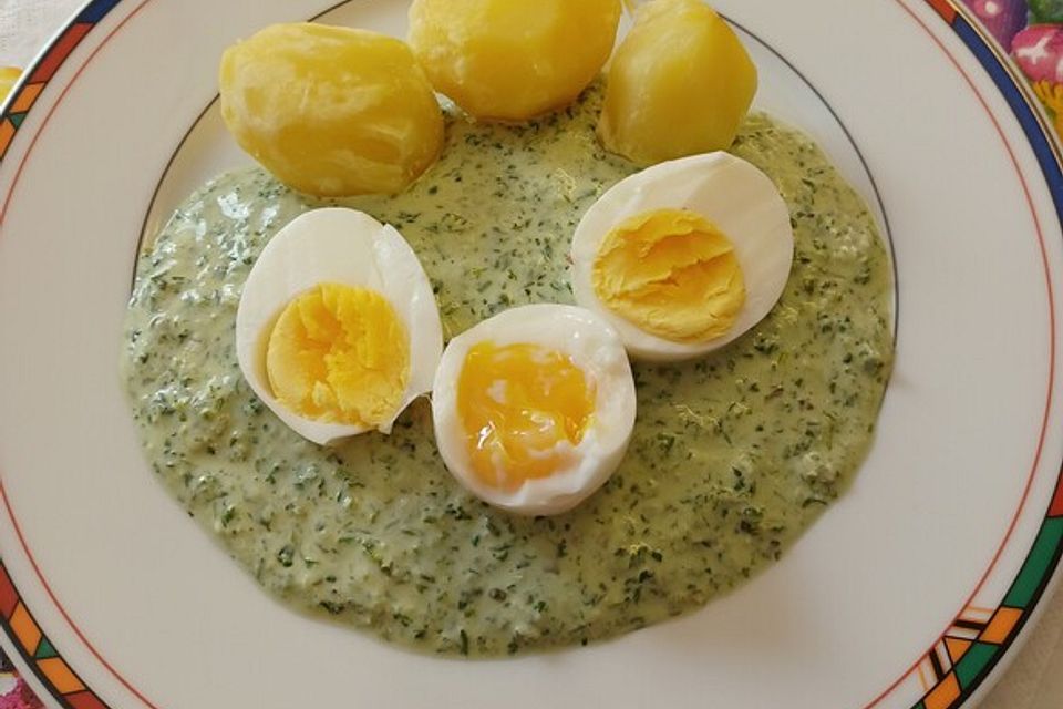 Frankfurter Grüne Sauce mit Kartoffeln