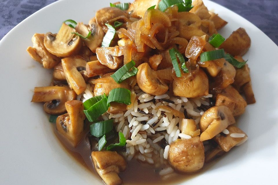 Hähnchen-Geschnetzeltes mit Balsamico