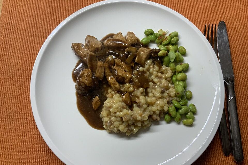 Hähnchen-Geschnetzeltes mit Balsamico