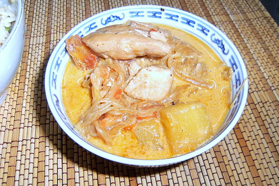 Hähnchencurry mit Ananas